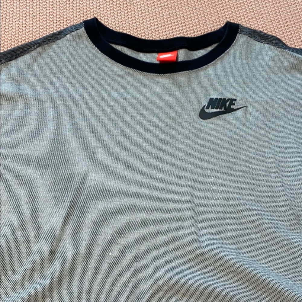 Nike waffle knit crop sweater